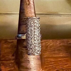 Beautiful Sterling Silver & CZ Star Ring